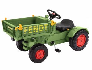 Παιδικό Τρακτέρ Fendt Gear Ποδοκίνητο με Καρότσα & Πετάλι Πράσινο